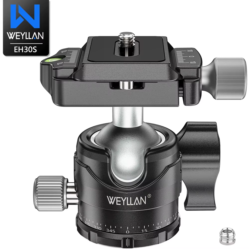 EH30S Tripod Head Universal Ball Head ow Gravity Center 360 Panoramic Video Ball