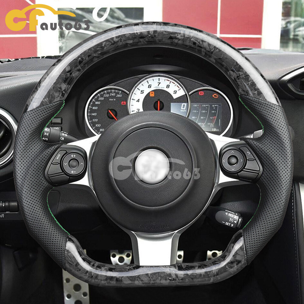 SUBARU BRZ GT500カーボンシャーシ & YOKOMOホイール Forged Carbon Fiber Perforated Steering Wheel Fit 16 Toyota
