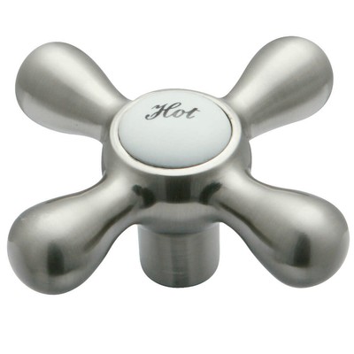Kingston Brass KSH213H Hot Metal Cross Handle (D Type) - Nickel