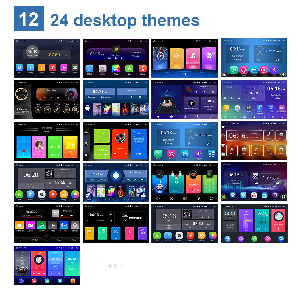 7" Double 2 Din Car Stereo Radio Android 12 GPS NAV Bluetooth Wifi FM USB RDS