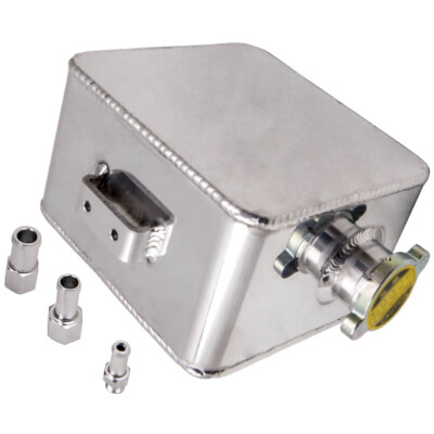 2.5Liter Universal Aluminum Alloy Coolant Expansion Overflow Water Tank W/ Cap