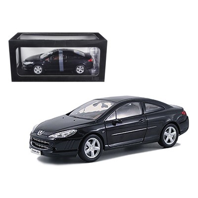 Peugeot 407 Coupe Black 1/18 Diecast Model Car by Norev 184752bk