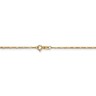 Pre-owned Superdealsforeverything Real 14kt Yellow Gold 1.25mm Flat Figaro Pendant Chain; 20 Inch