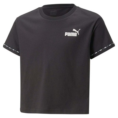 Puma Power Cat Logo Crew Neck Short Sleeve TShirt Молодежные девушки Размер XL Случайные