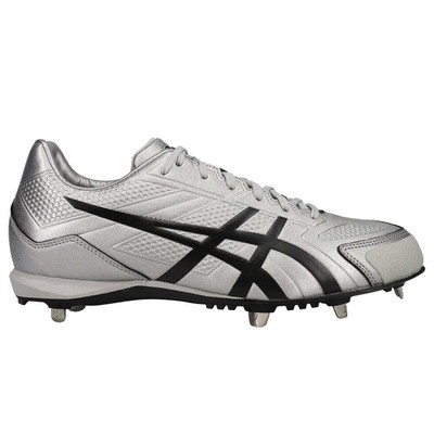 

ASICS Base Burner Бейсбольные бутсы Мужские кроссовки Размер 6 D Спортивная обувь K600Y-93, Серебряный, ASICS Base Burner Baseball Cleats