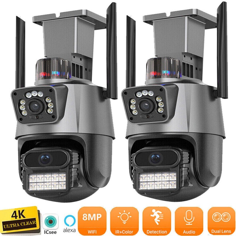 8MP 4K HD Wireless Security Camera System 4/8CH 1/2TB NVR