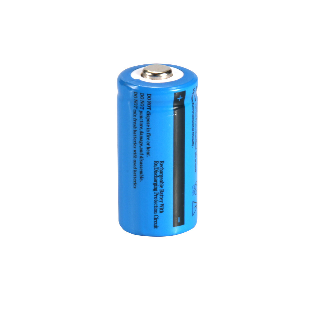 2pcs 16340 Battery 3.7V Ultrafire 1800mAh Rechargeable Li-Ion Batteries Cell USA