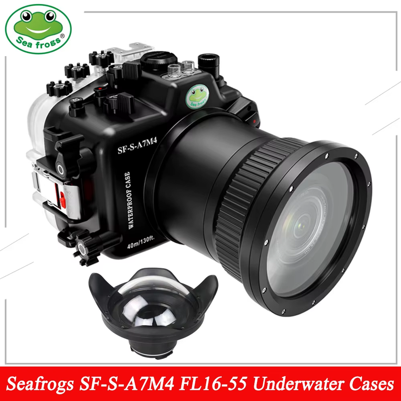 Seafrogs 40M/130FT Underwater Camera Housing Waterproof Case SF-S-A7M4 for Sony