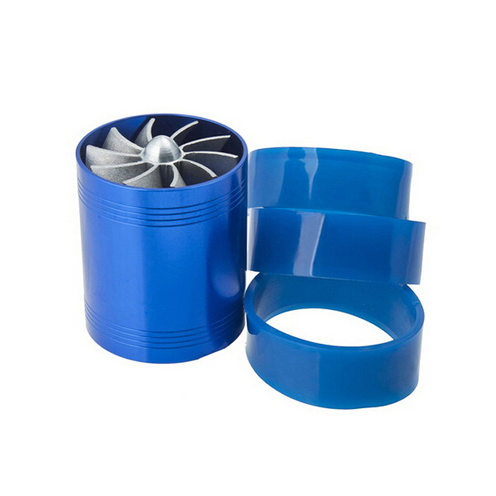 1pc US Air Intake Double Turbine Turbo SuperCharger Gas ...