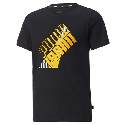 

Футболка Puma Power Logo с круглым вырезом и короткими рукавами для мальчиков, молодежная, черная 67009151, Черный, Puma Power Logo Crew Neck Short Sleeve T-Shirt Youth