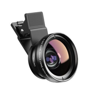 APEXEL 100mm 4K Camera Macro Lens Clip on Cell Phone Compatible with Most Phones