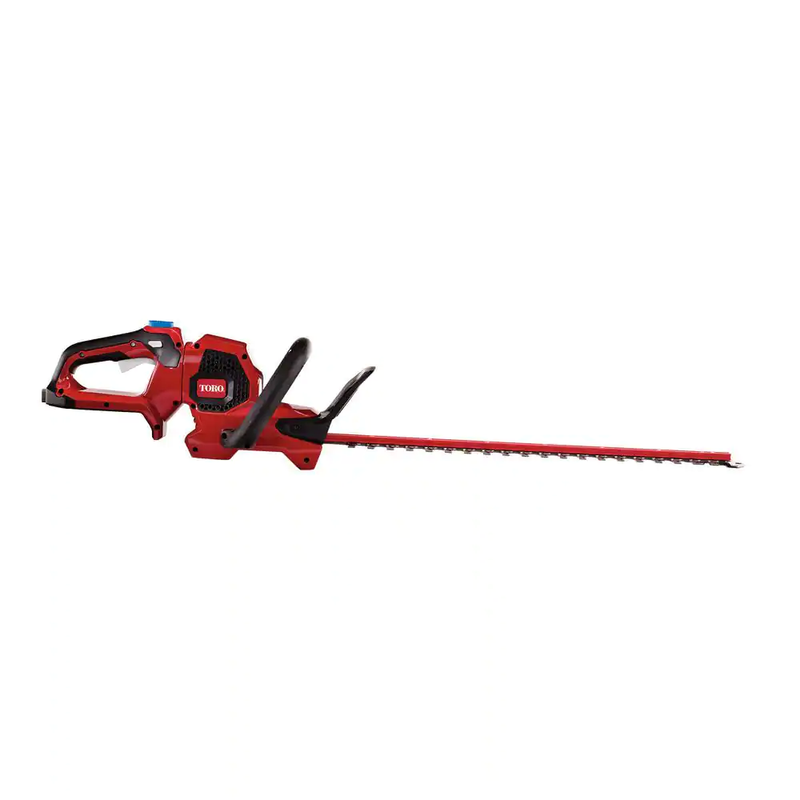 Cordless Hedge Trimmer Red 24-Inch 60-Volt Battery and Charger Not Included