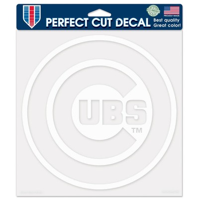 Наклейка идеального кроя Chicago Cubs размером 8 x 8 дюймов