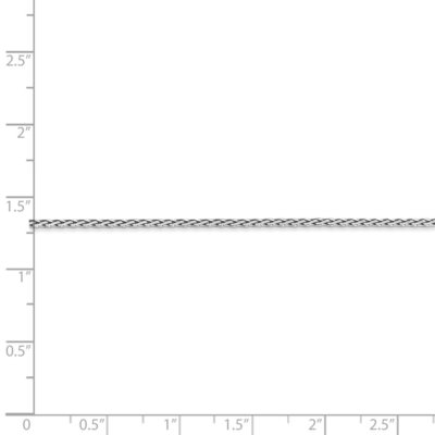 Pre-owned Superdealsforeverything 14k White Gold 1.5mm Round Diamond Cut Wheat Chain; 16 Inch