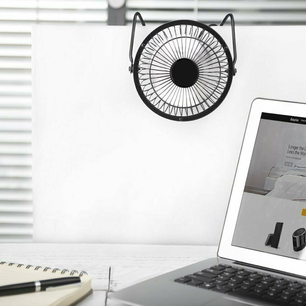 Portable USB Desk Fan Metal Personal Small air Cooler Cooling Operated Mini Fan