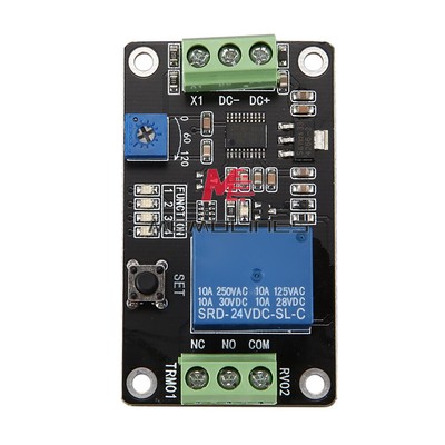 DC 5V/12V/24V TRM01 Time Delay Relay Module / Self-Locking / Delay Switch USA