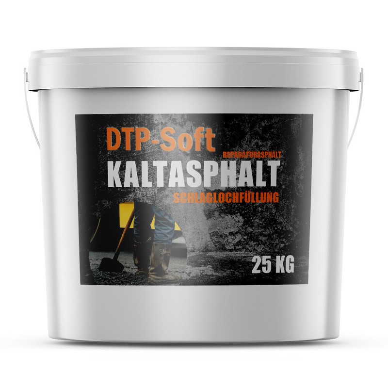 25kg Kaltasphalt Eimer 0-5 Mm Reparaturasphalt Asphalt Kaltmischgut 25 Kg Top