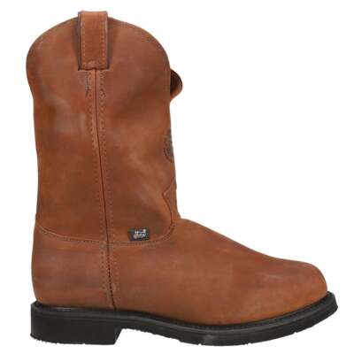 

Justin Original Workboots Conductor Нескользящие рабочие мужские ботинки с мягким носком Размер 12 D, Коричневый, Justin Original Workboots Conductor Slip Resistant Soft Toe Work