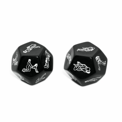 2x  12 Side Positions Craps Game Funny Dice Game Erotic Party Adult Couple Lover