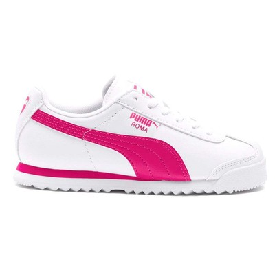 

Puma Roma Basic Lace Up Молодежные девушки Белые кроссовки Повседневная обувь 35425922, Белый, Puma Roma Basic Lace Up Youth