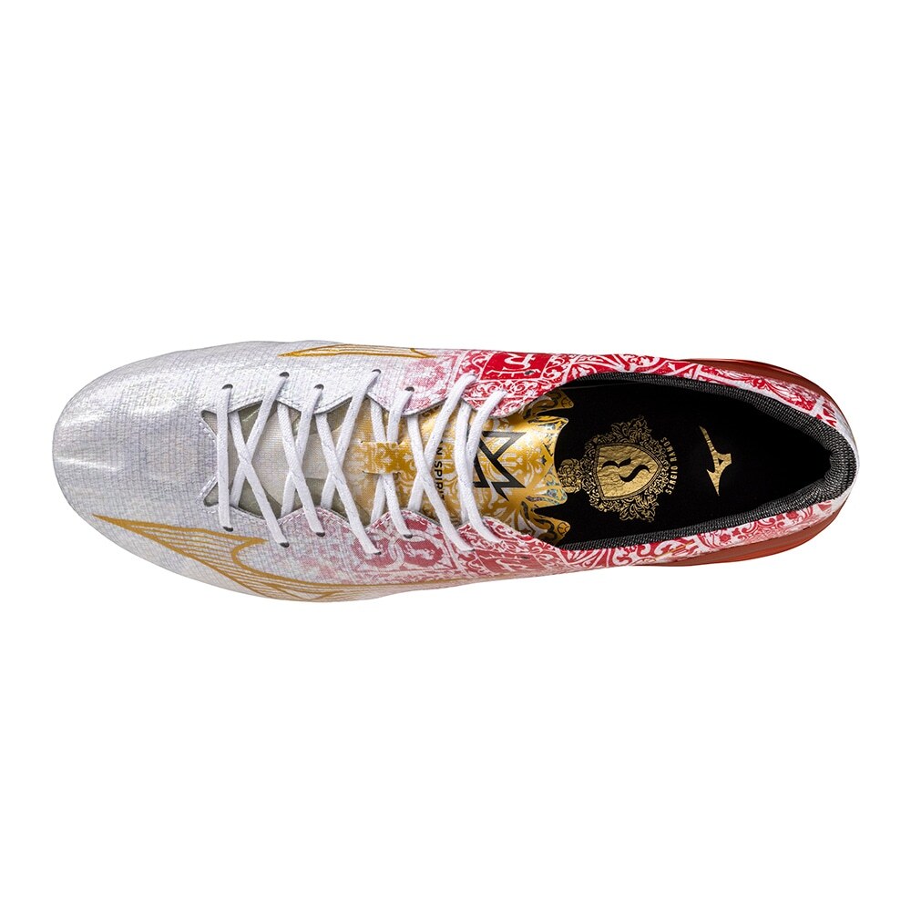 Pre-owned Mizuno Alpha Japan Sr4 Champion Gold Soccer Cleats P1ga249904 Men's Size In Red