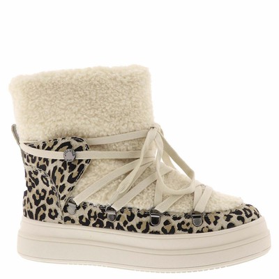 

Женские кроссовки J/Slides Newbie WP на платформе, Leopard/white