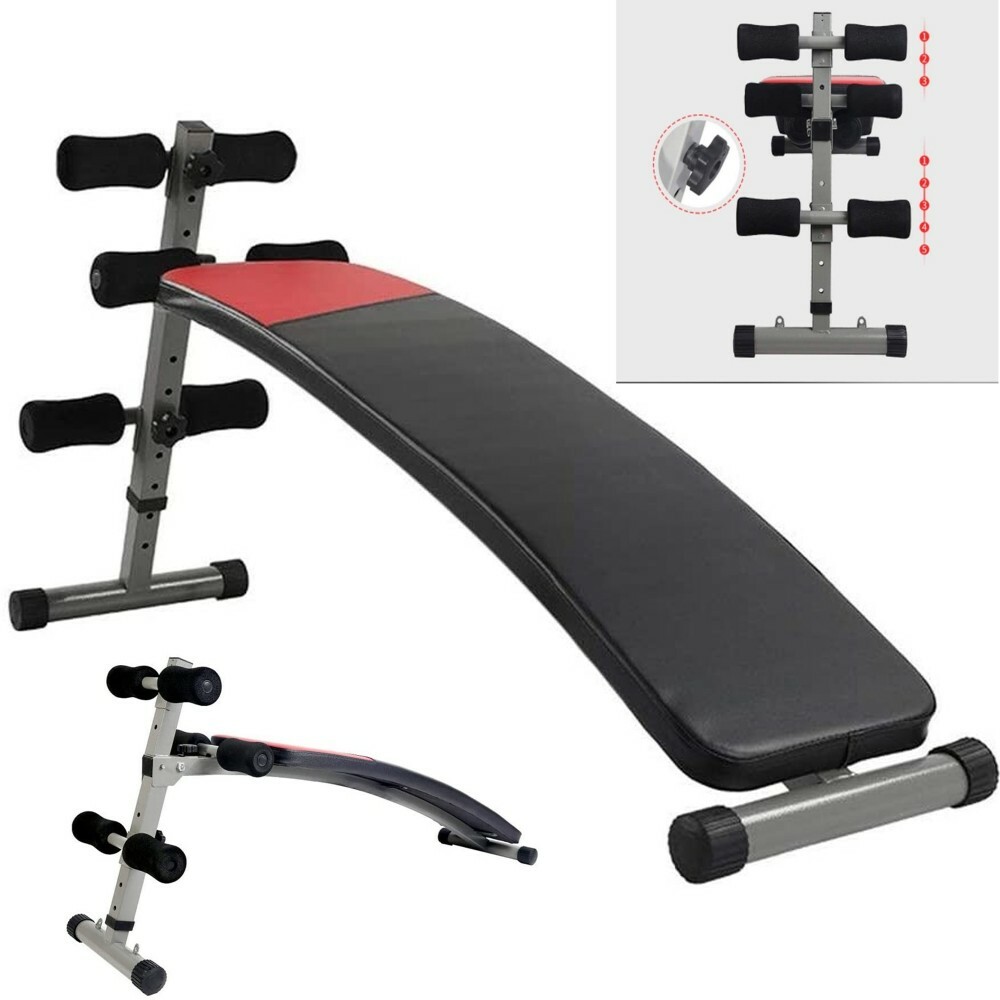 Panca Per Addominali Sollevamento Pesi Regolabile Sit Up Bench Palestra cir