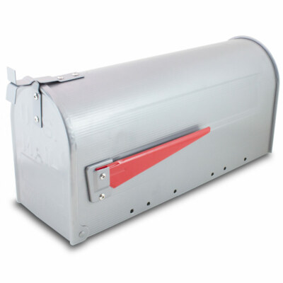 BITUXX US Mailbox Amerikanischer Briefkasten Postkasten Wandbriefkasten Silber