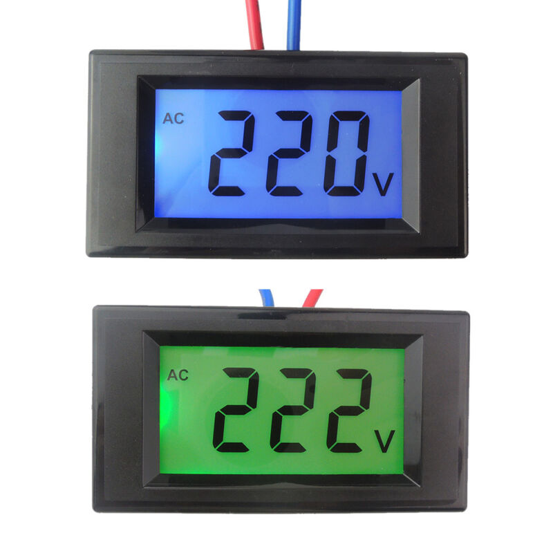 Ac 80v-500v Digital Voltmeter Panel Gauge Voltage Tester Backlight Lcd Display