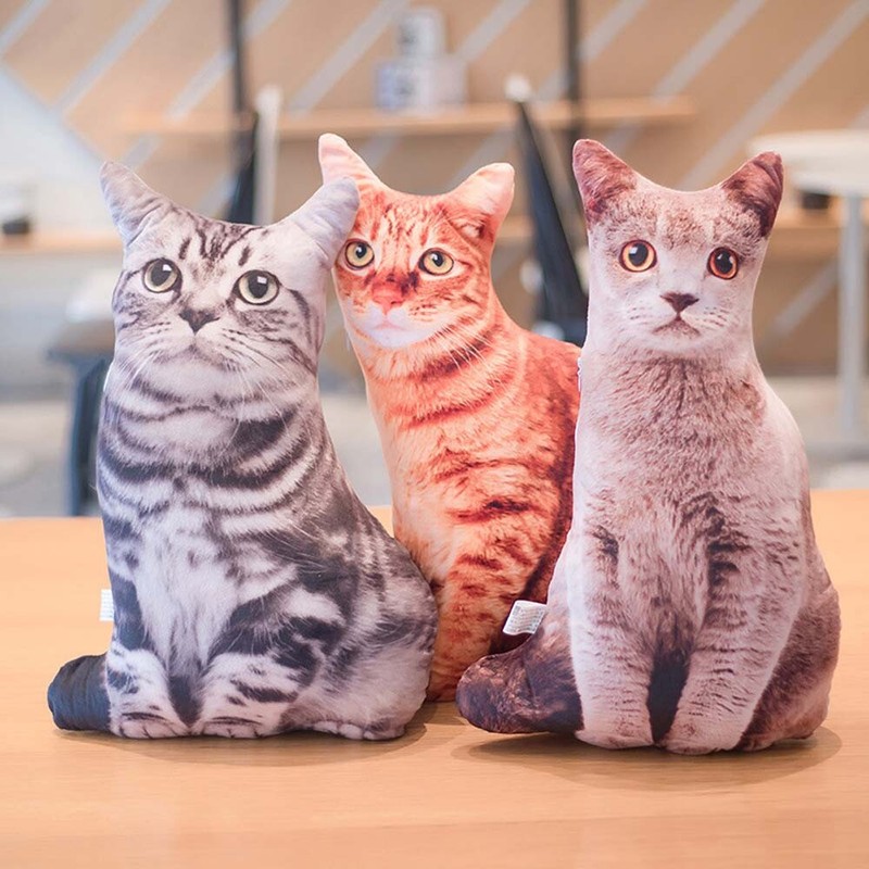 3D The Simulation Cat Cushion Cover Car /Hotel Home Decoration Pillow Case Cover