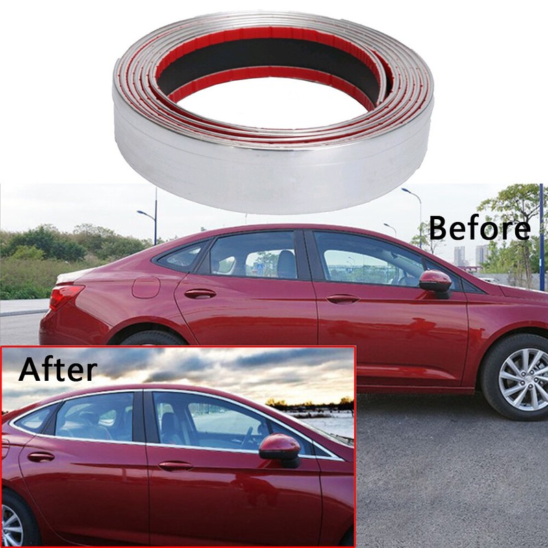 Chrome DIY Exterior Auto/Car Adhesive Strip Trim Molding