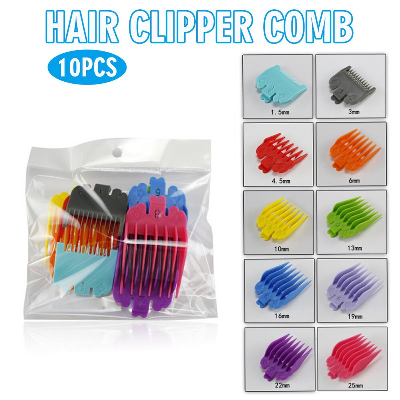 10pcs For WAHL Hair Clipper Limit Comb Guide Trimmer Guards 