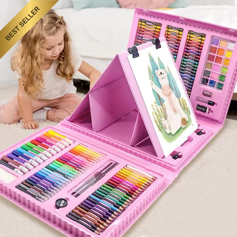 208 PCS Art Supplies,  Drawing Art Kit for Kids Adults Art Set with Double Sided