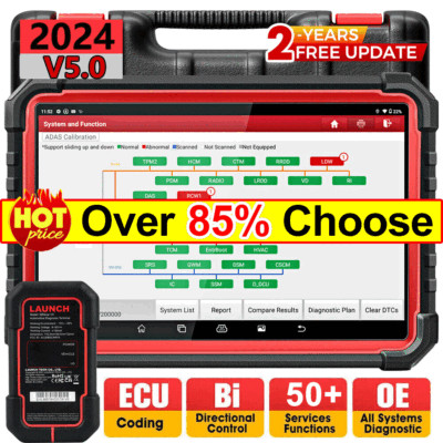 LAUNCH X431 PRO3S+ V5.0 PRO Bidirectional Car Diagnostic Scanner Tool Key Coding