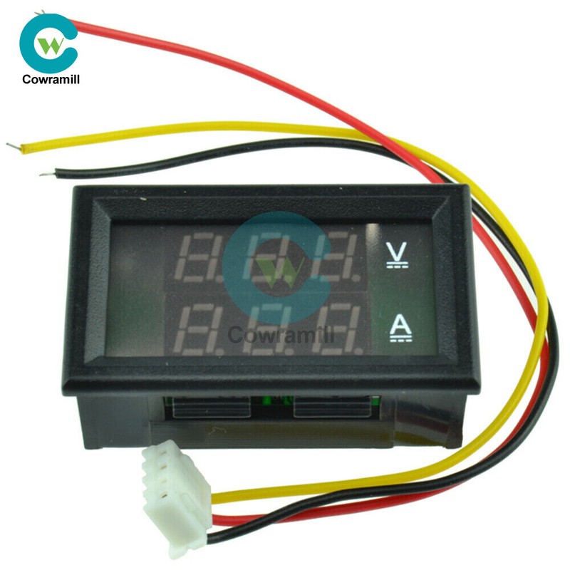 DC 4.5-30V 0-50A Dual LED Digital Volt meter Ammeter Voltage