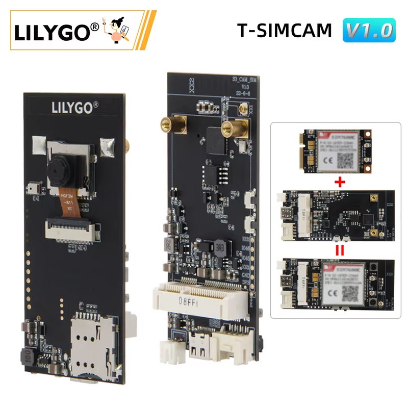 ® T-SIMCAM ESP32-S3 CAM Development Board WiFi Bluetooth 5.0 Wireless Module OV2