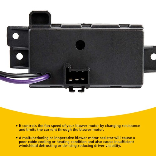 AC Heater Blower Motor Fan Speed Control Resistor for Chevy Silverado 1500 2500