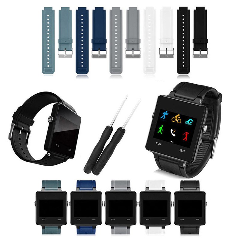 Replacement Silica Gel Wristwatch Band Strap w//Tools for Garmin Vivoactive New #
