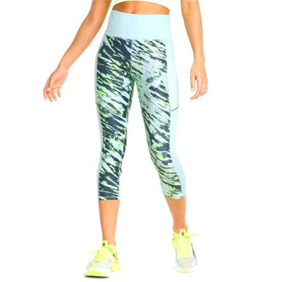 

Puma Run 5K Graphic High Waisted Athletic Leggings Womens Blue Athletic Casual 5, Синий, Puma Run 5K Graphic High Waisted Athletic Leggings