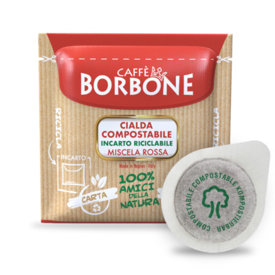 300 Cialde In carta Ese 44 mm. Caffè Borbone Miscela Rossa Scadenza 30 Marzo '26
