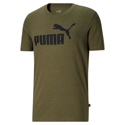 

Puma Essential Heather Crew Neck Short Sleeve TShirt Mens Size  Casual Tops 58, Зеленый, Puma Essential Heather Crew Neck Short Sleeve TShirt