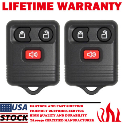 2X Keyless Entry Remote Control Car Key Fob For Ford F150 F250 Transmitter Alarm