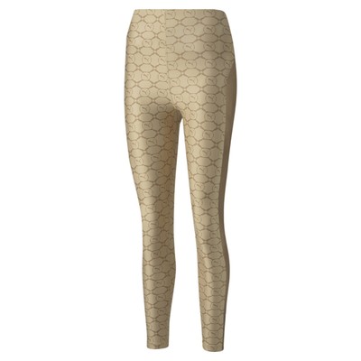Леггинсы Puma Luxe Sport T7 женские бежевые спортивные повседневные 53699267