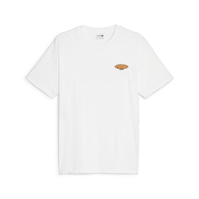 Футболка Puma Graphics Fm Tee Мужские белые повседневные топы 62274202