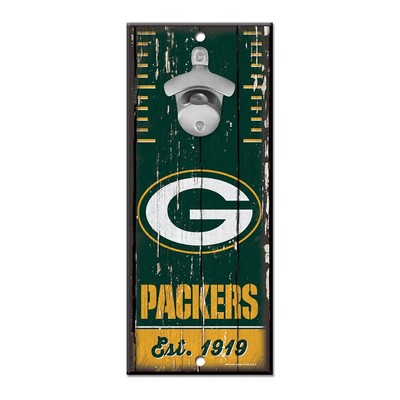Green Bay Packers 5 x 11 Открывалка для бутылок Вывеска Man Cave Decor