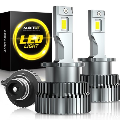 AUXITO D2S LED Headlight D2R Bulb High Low Beam Conversion Kit 6000K Super White