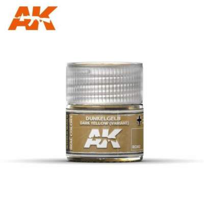 AK Interactive Real Colours Dunkelgelb Dark Yellow (Variant) 10ml, #AKRC062