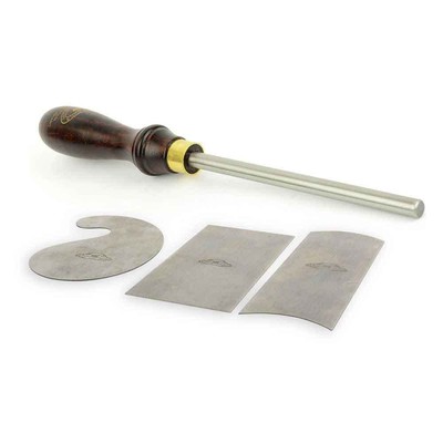 Scrapers Set and Scraper Burnisher Crown Burnished with Hardened Steel 3 Piece
