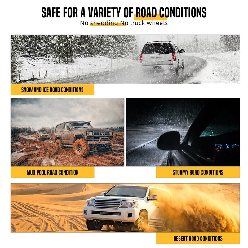 Car Snow Emergency Snow Anti-skid Chains For Toyota Tacoma TRD Off Road Crew Cab