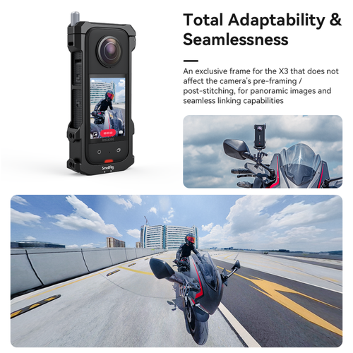 SmallRig Portable Dual Suction Cup Camera Mount SC-2K+Frame for Insta360 X3